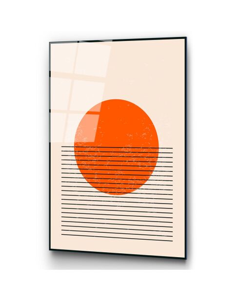 Glasdruck Mehrfarbige Formen - 45x65 cm