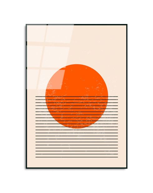 Glasdruck Mehrfarbige Formen - 45x65 cm