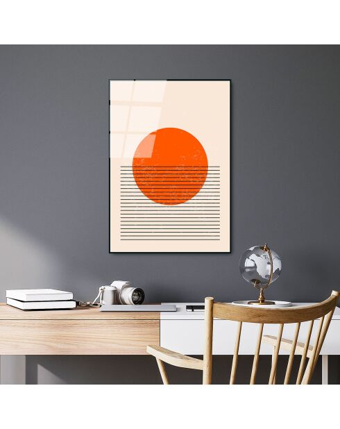 Glasdruck Mehrfarbige Formen - 45x65 cm