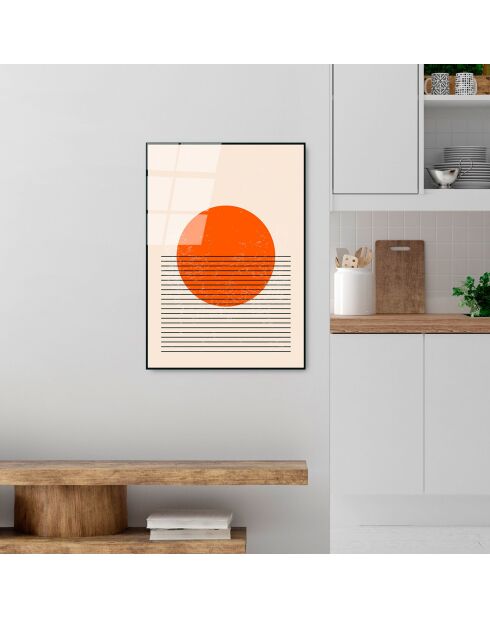 Glasdruck Mehrfarbige Formen - 45x65 cm