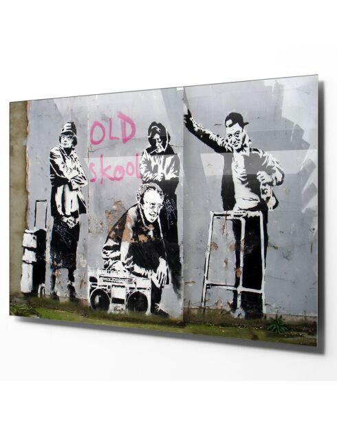 Banksy mehrfarbiger Glasdruck - 50x70 cm