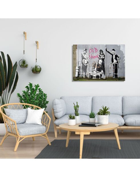 Banksy mehrfarbiger Glasdruck - 50x70 cm