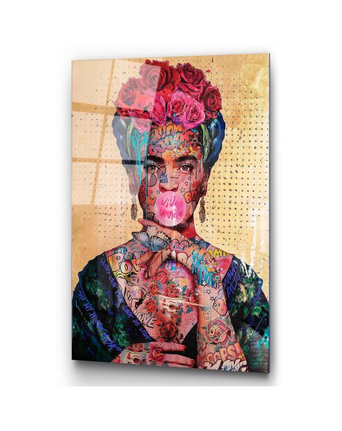 Impression sur verre Pop art multicolore - 70x100 cm