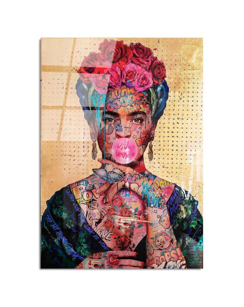 Impression sur verre Pop art multicolore - 70x100 cm