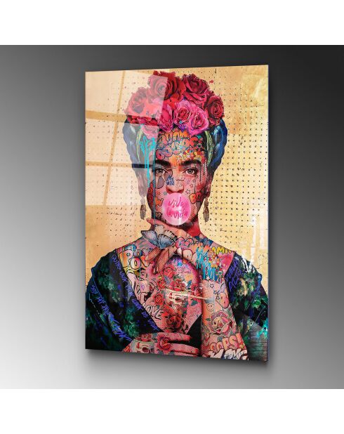 Impression sur verre Pop art multicolore - 70x100 cm