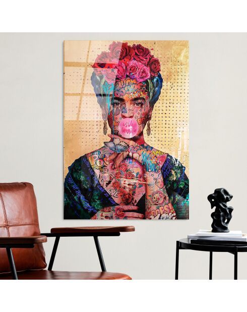 Impression sur verre Pop art multicolore - 70x100 cm