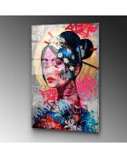 Impression sur verre Pop art multicolore - 70x100 cm