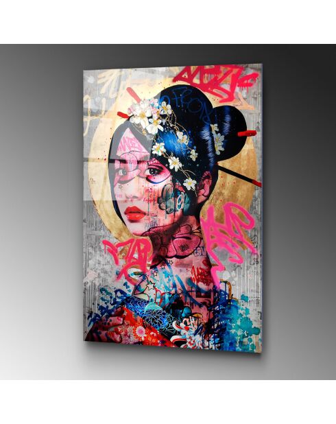 Impression sur verre Pop art multicolore - 70x100 cm