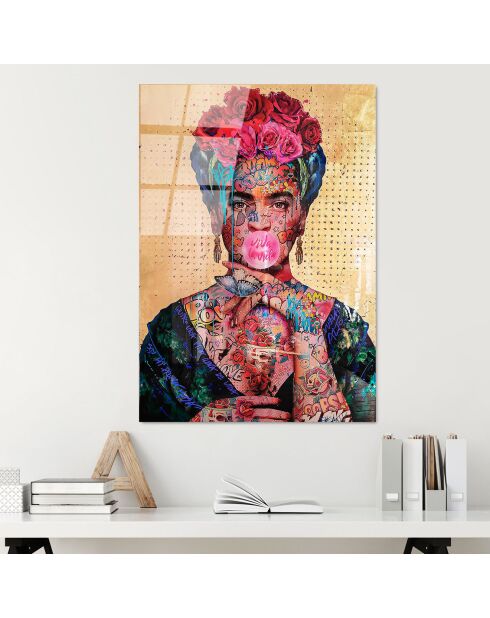 Impression sur verre Pop art multicolore - 70x100 cm