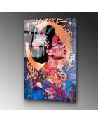 Impression sur verre Pop art multicolore - 70x100 cm