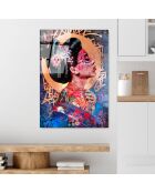 Impression sur verre Pop art multicolore - 70x100 cm