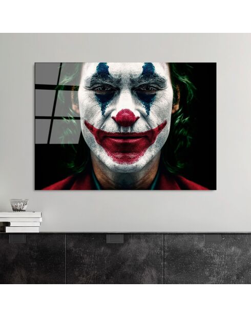 Lámina Joker multicolor en cristal - 70x100 cm