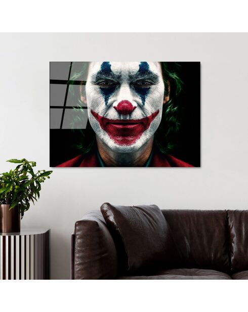 Lámina Joker multicolor en cristal - 70x100 cm