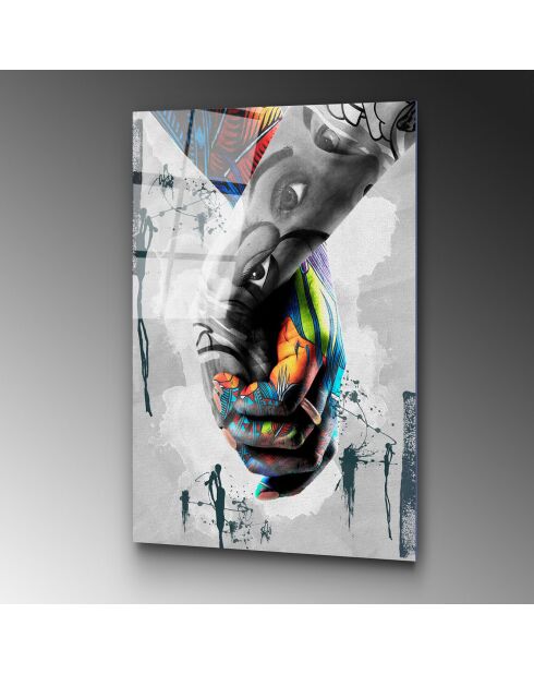 Mehrfarbiger Handglasdruck - 70x100 cm