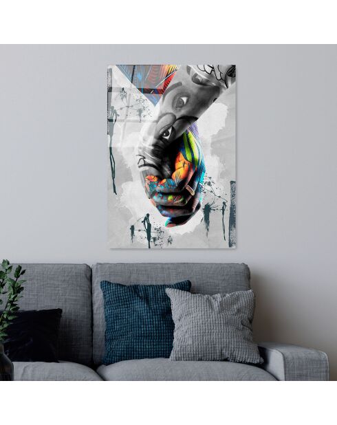 Mehrfarbiger Handglasdruck - 70x100 cm