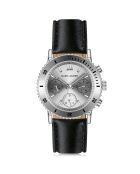 Montre Femme Quartz Multifonction en Cuir Prague noire