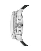 Montre Femme Quartz Multifonction en Cuir Prague noire
