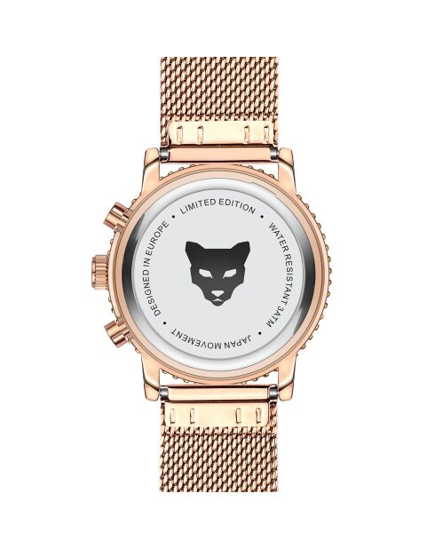 Montre Femme Quartz Multifonction en Acier Granada rose doré