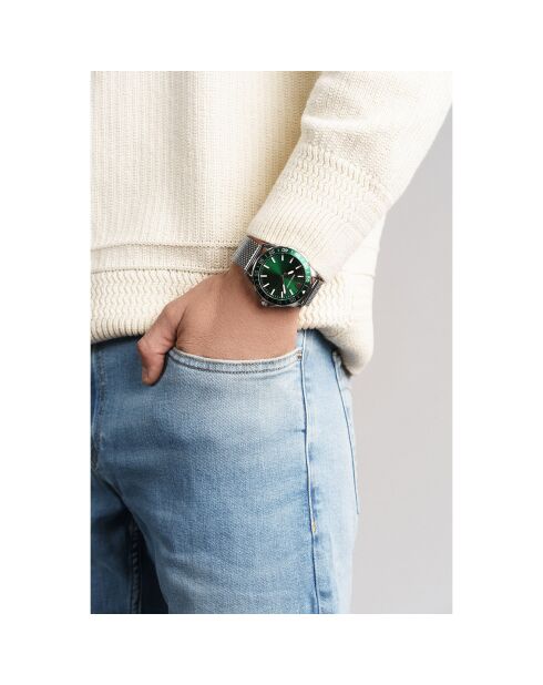 Montre Homme Quartz en Acier Vilnius argentée