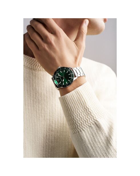 Montre Homme Quartz en Acier Vilnius argentée