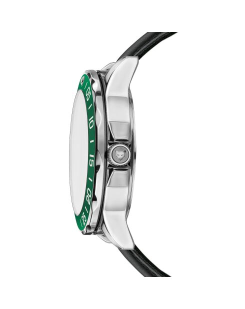 Montre Homme Quartz en Cuir Vilnius noire