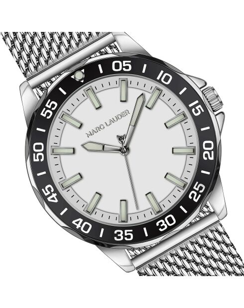 Montre Homme Quartz en Acier Munich argentée