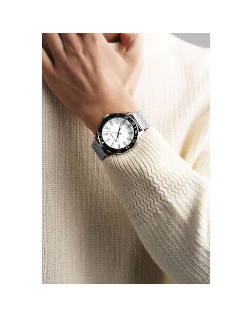 Montre Homme Quartz en Acier Munich argentée