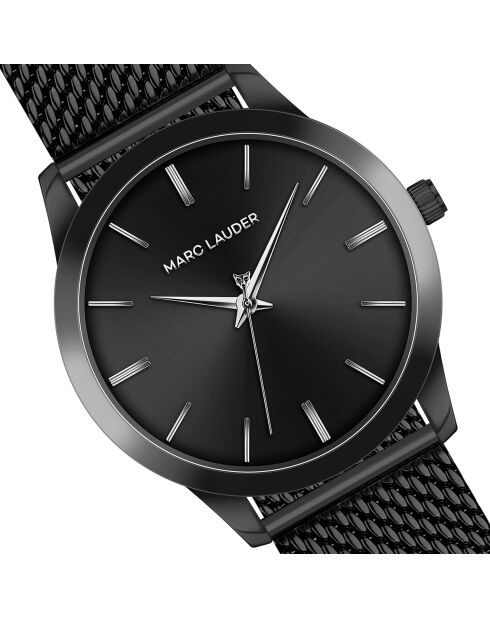 Montre Homme Quartz en Acier Perth noire