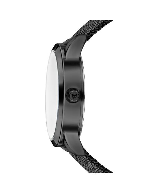 Montre Homme Quartz en Acier Perth noire