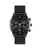 Montre Homme Quartz Multifonction en Acier London noire