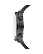 Montre Homme Quartz Multifonction en Cuir London noire