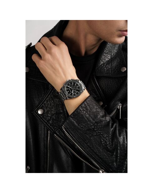 Montre Homme Quartz en Acier Mykonos argentée
