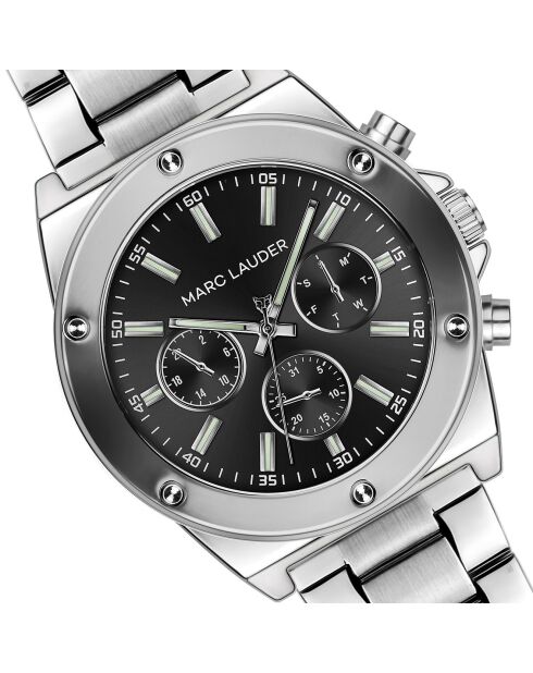 Montre Homme Quartz en Acier Mykonos argentée