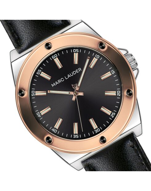 Montre Homme Quartz en Cuir Berlin noire
