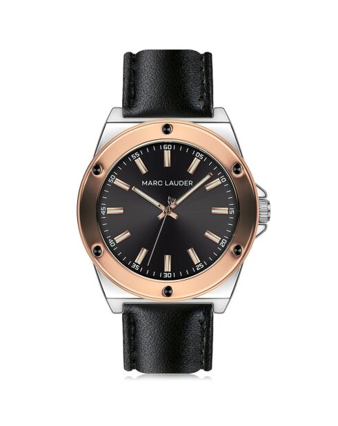 Montre Homme Quartz en Cuir Berlin noire