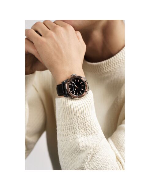 Montre Homme Quartz en Cuir Berlin noire
