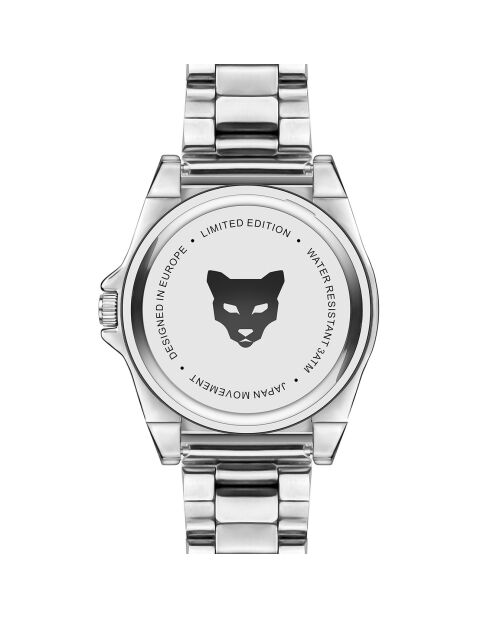 Montre Homme Quartz en Acier Cologne argentée