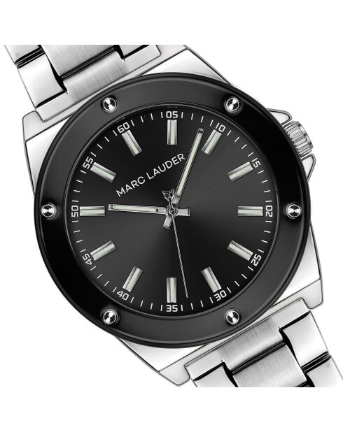 Montre Homme Quartz en Acier Cologne argentée