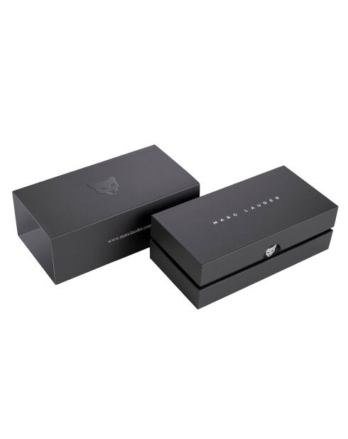 Montre Homme Quartz en Acier Cologne argentée