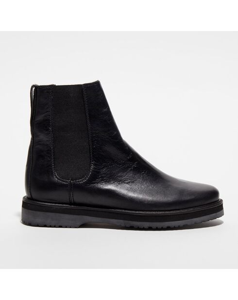 Chelsea Boots en Cuir Léa noires