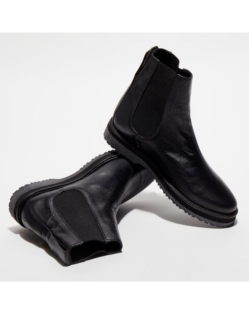 Chelsea Boots en Cuir Léa noires