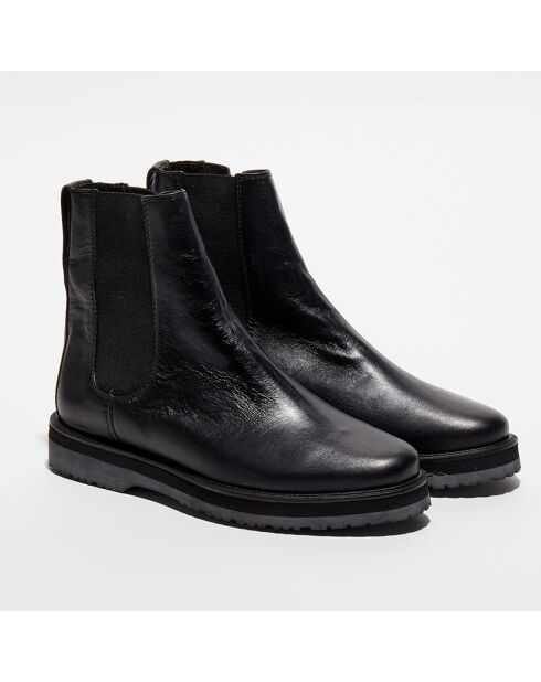 Chelsea Boots en Cuir Léa noires