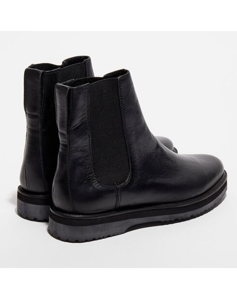 Chelsea Boots en Cuir Léa noires