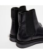 Chelsea Boots en Cuir Léa noires