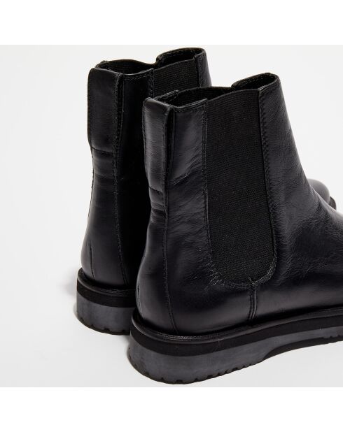 Chelsea Boots en Cuir Léa noires