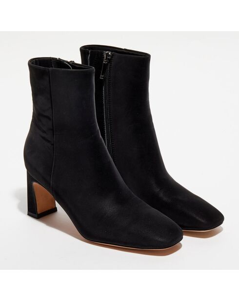 Bottines en Cuir Darcy noires - Talon 7 cm