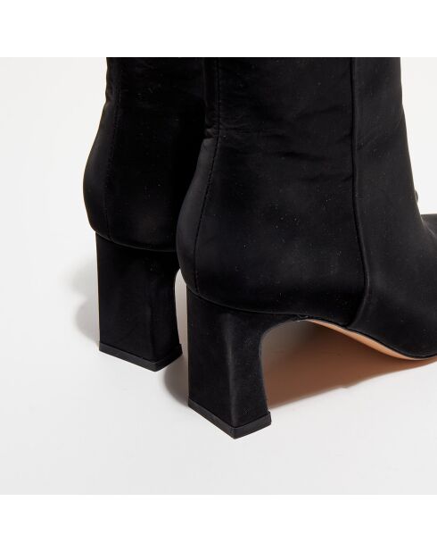 Bottines en Cuir Darcy noires - Talon 7 cm