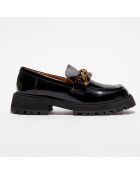 Mocassins en Cuir verni noirs