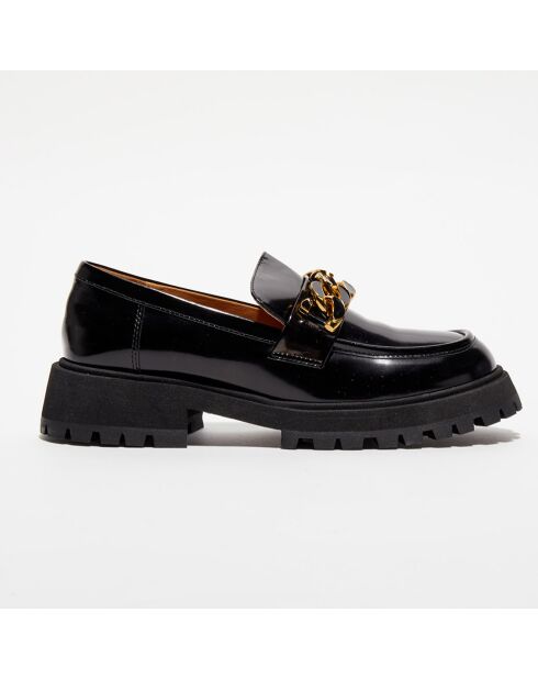 Mocassins en Cuir verni noirs
