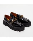 Mocassins en Cuir verni noirs